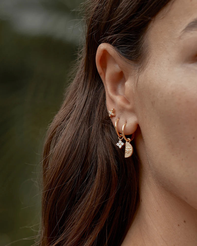 By Charlotte 18k Gold Vermeil Live in Light Stud Earrings