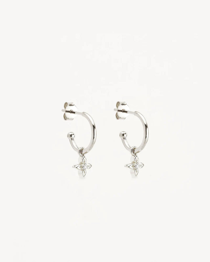 By Charlotte Sterling Silver Live in Light Hoop Earrings