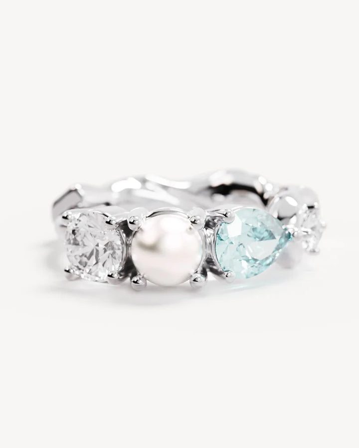 By Charlotte Sterling Silver Breathe in Stillness Hoops