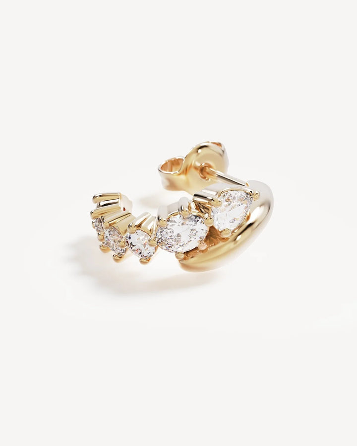 By Charlotte 18k Gold Vermeil Guided by the Stars Hoop Earrings