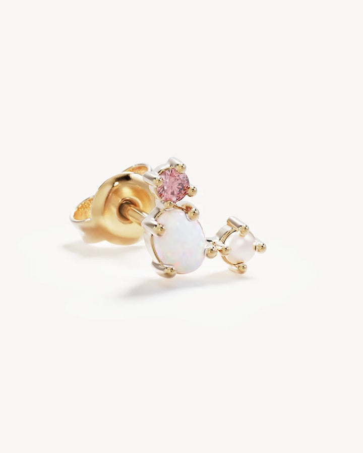By Charlotte 18k Gold Vermeil Cosmic Bloom Stud Earrings