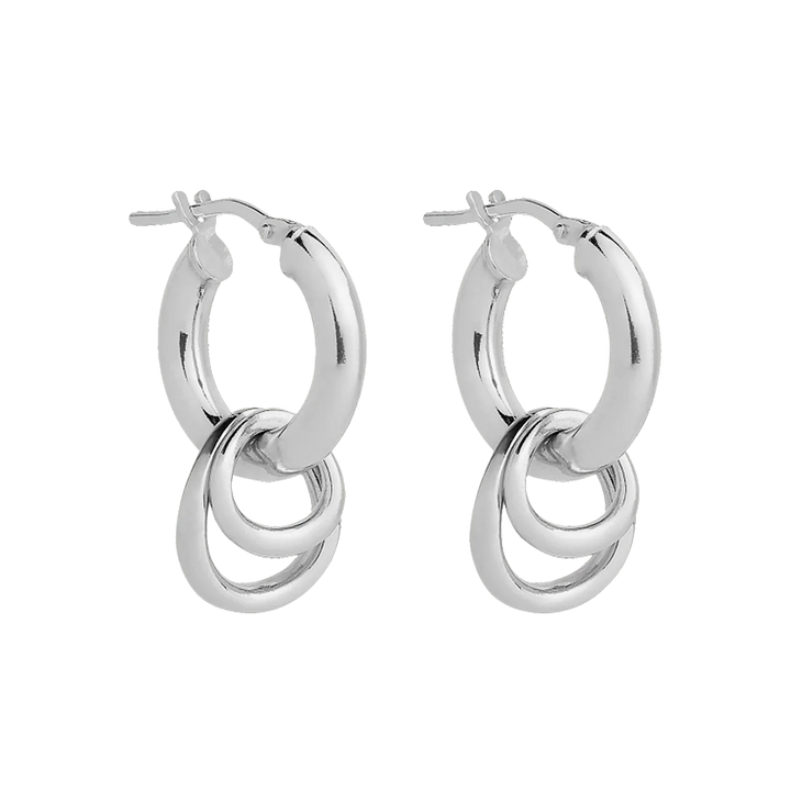Najo Whisper Silver Hoop Earrings