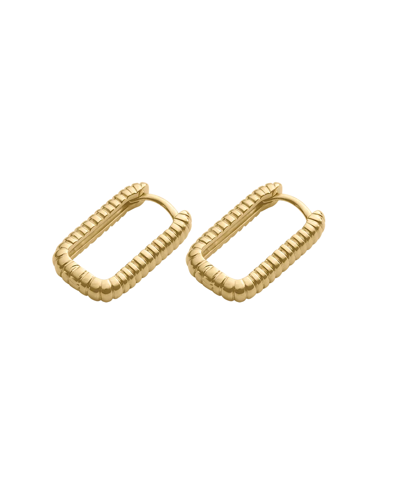 Kirstin Ash Elemental Hoops Gold Plated