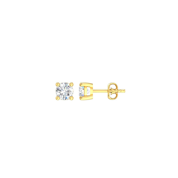 Louis Thompson Andenne Earrings 9k Gold with 0.50ct Lab Diamond