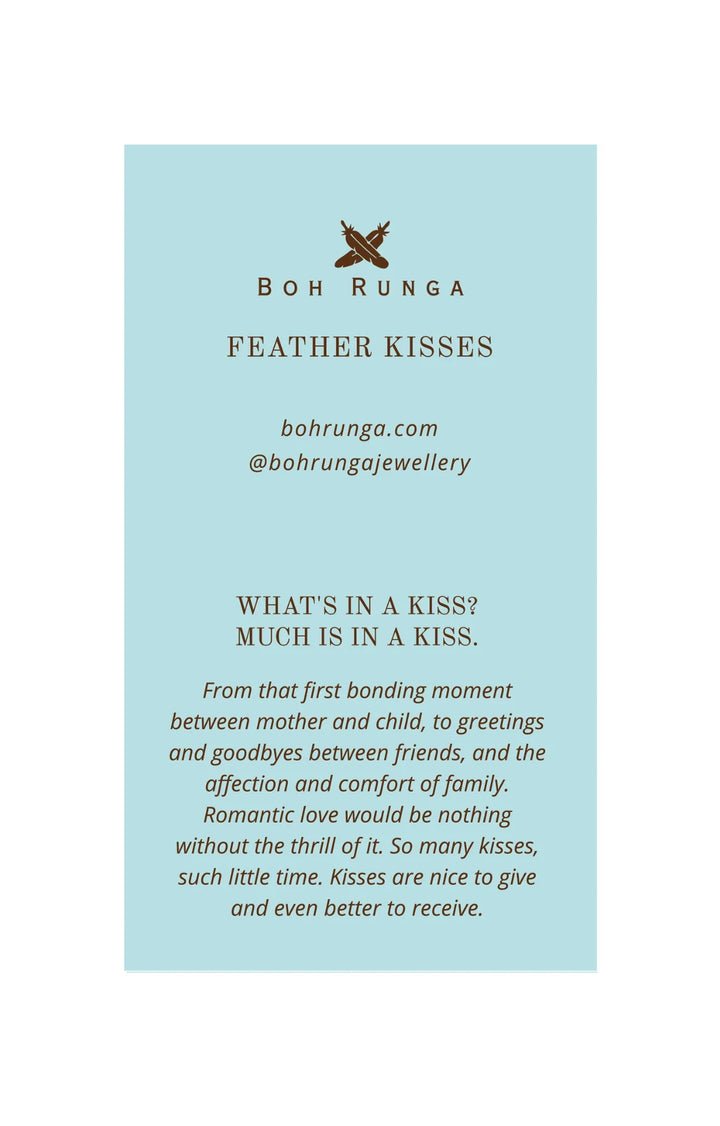 Boh Runga - Mini Feather Kisses Studs