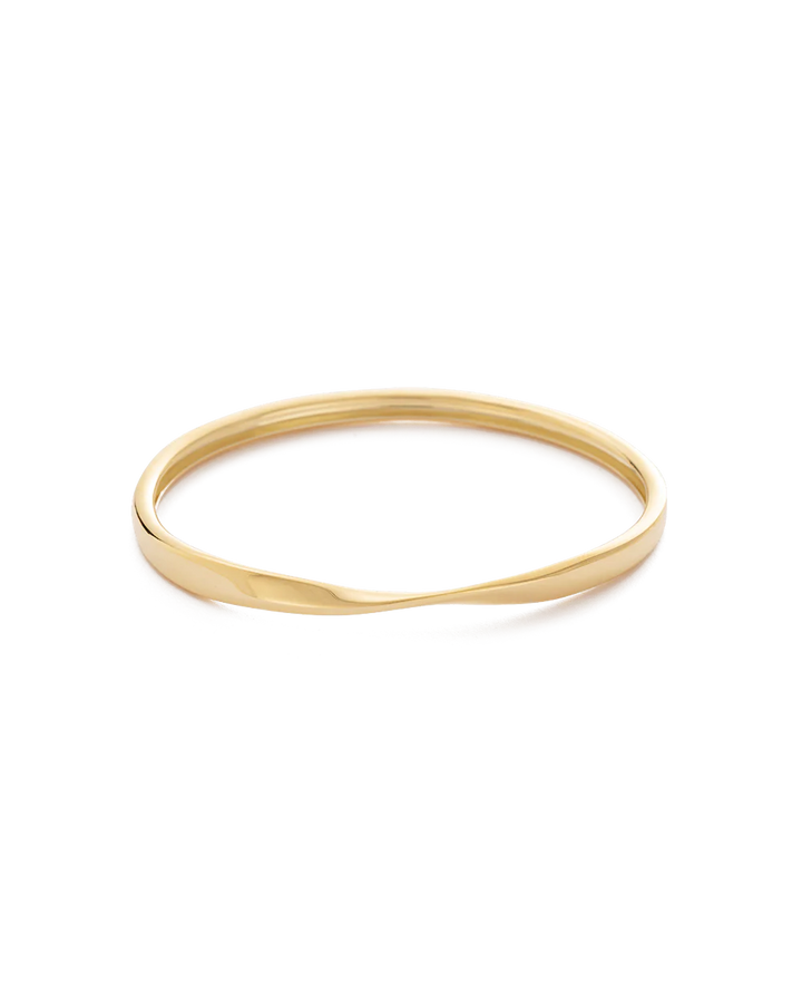 Kirstin Ash Fold Bangle 18ct Gold Plated
