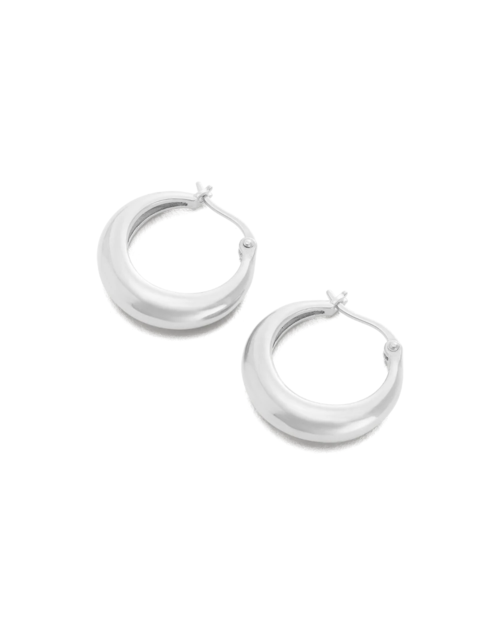 Kirstin Ash Glow Hoops Sterling Silver