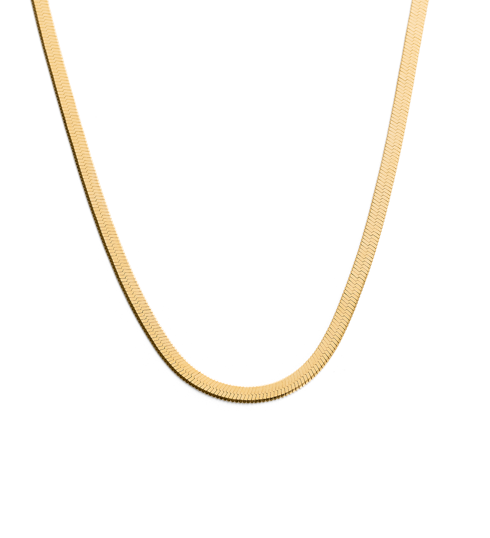 Kirstin Ash Herringbone Chain 18ct Gold Vermeil