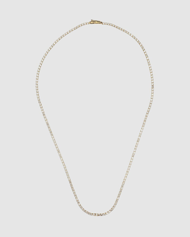 Georgini Sydney Soiree 2mm Tennis Necklace 42cm Gold