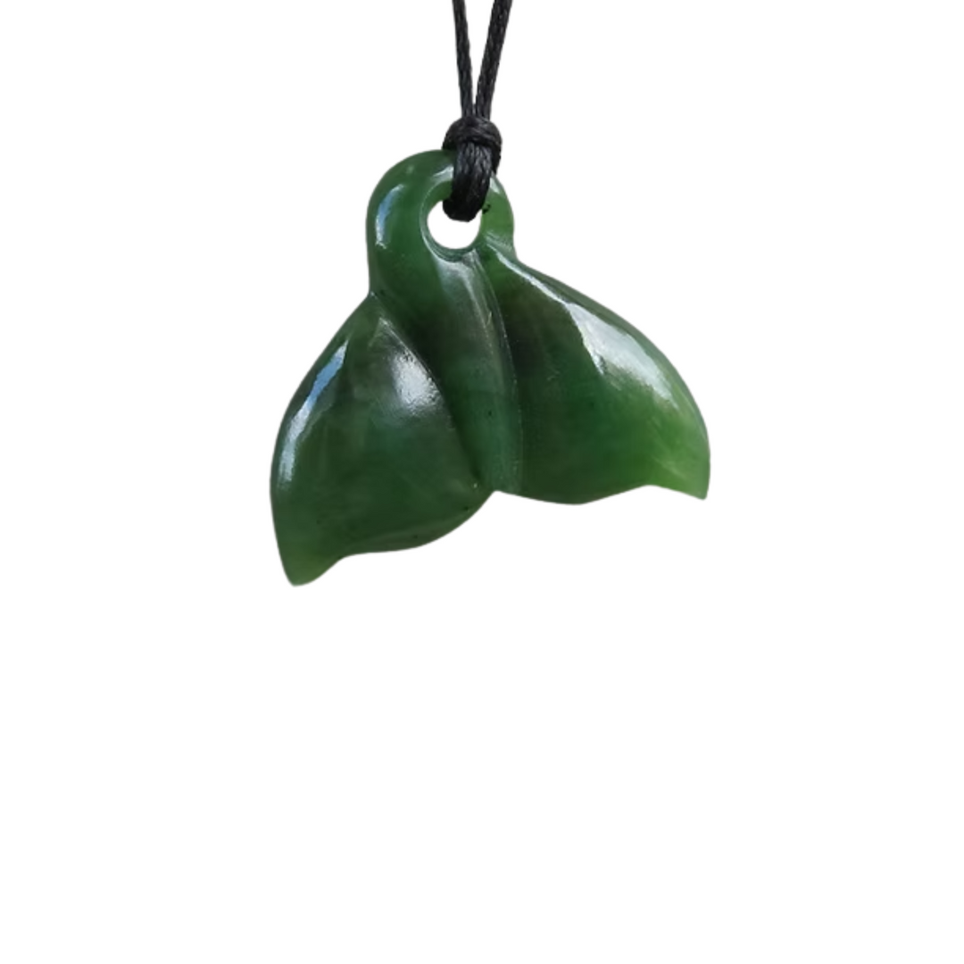 New Zealand Greenstone Whale Tail 30mm