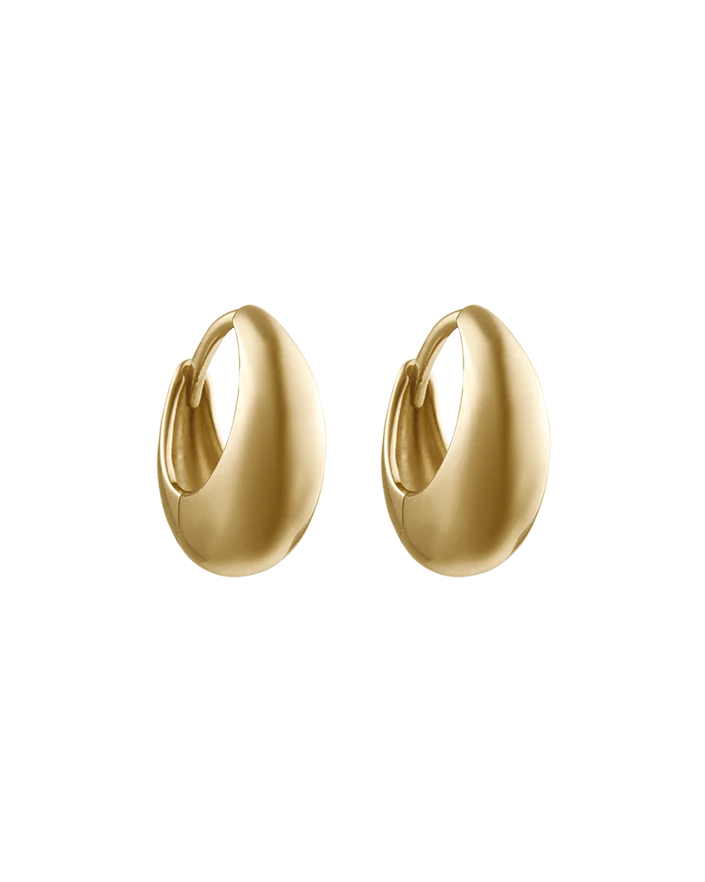 Kirstin Ash Indigo Small Hoops Gold Plated
