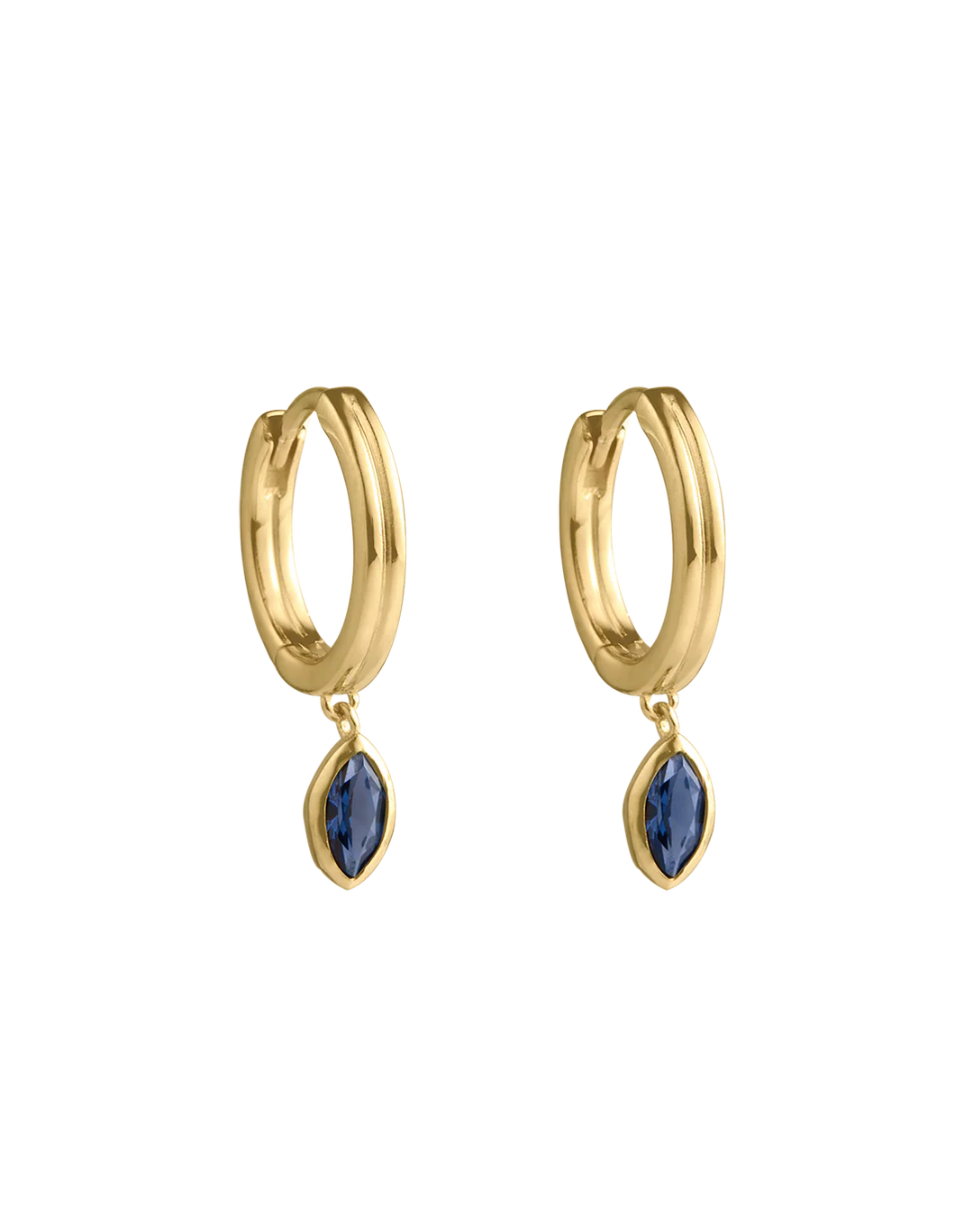 Kirstin Ash Ink Drop Hoops Gold Plated