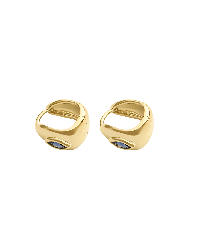 Kirstin Ash Ink Hoops Gold Plated