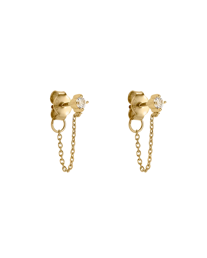Kirstin Ash Lumen Chain Studs Gold Plated