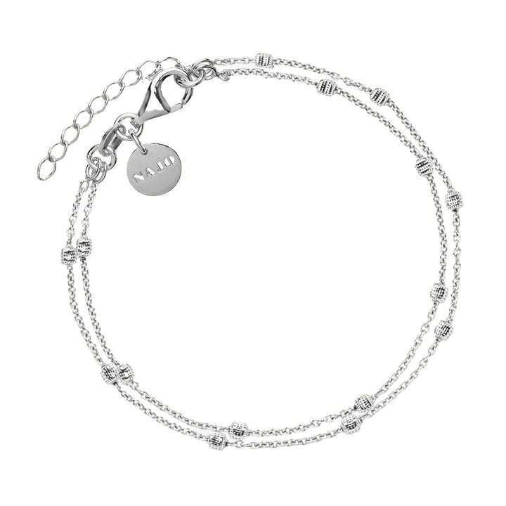 Najo Birdsong Silver Chain Bracelet (18.5cm+ext)