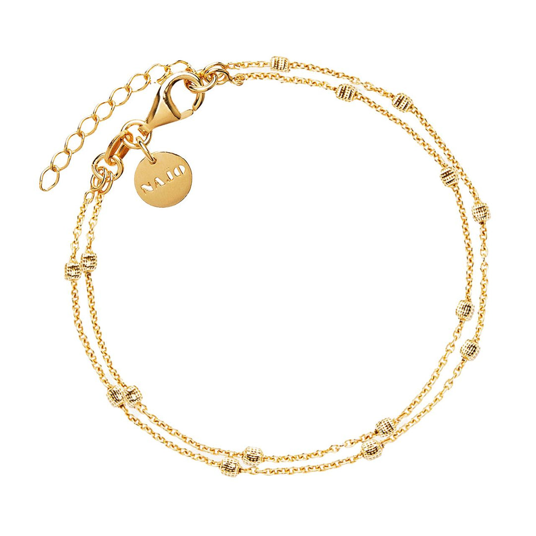 Najo Birdsong Gold Chain Bracelet (18.5cm+ext)