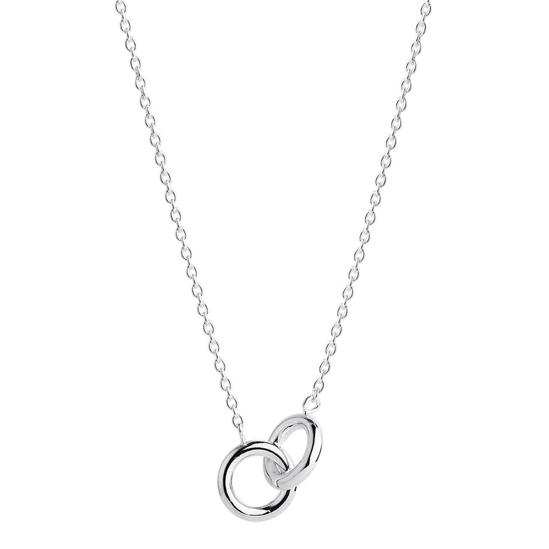 Najo Embrace Silver Necklace (42cm+ext)