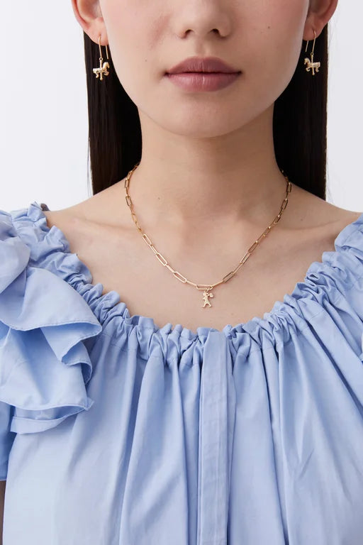 Karen Walker Gold Mini Runaway Girl Charm