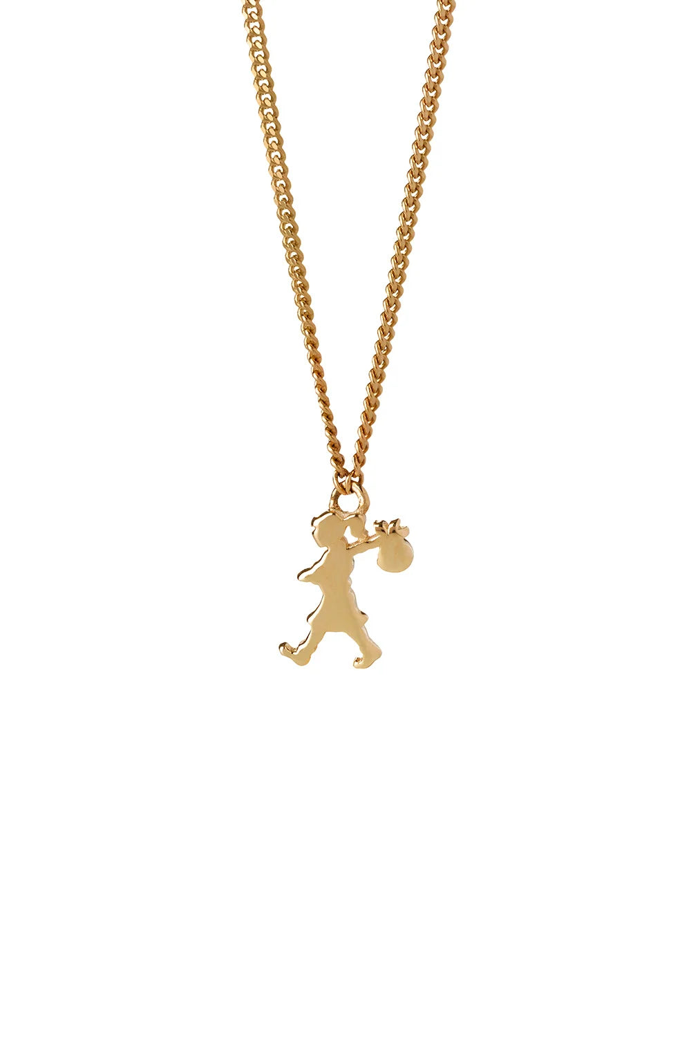 Karen Walker Gold Mini Runaway Girl Necklace