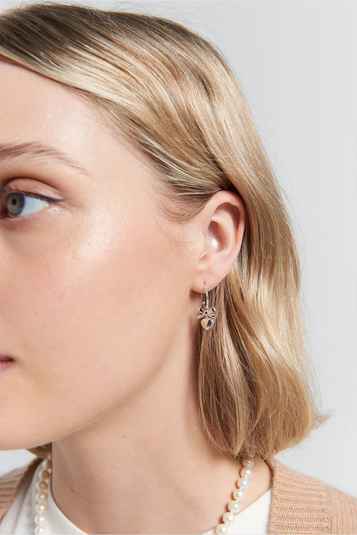 Karen Walker Silver Mini Superlove Hoops