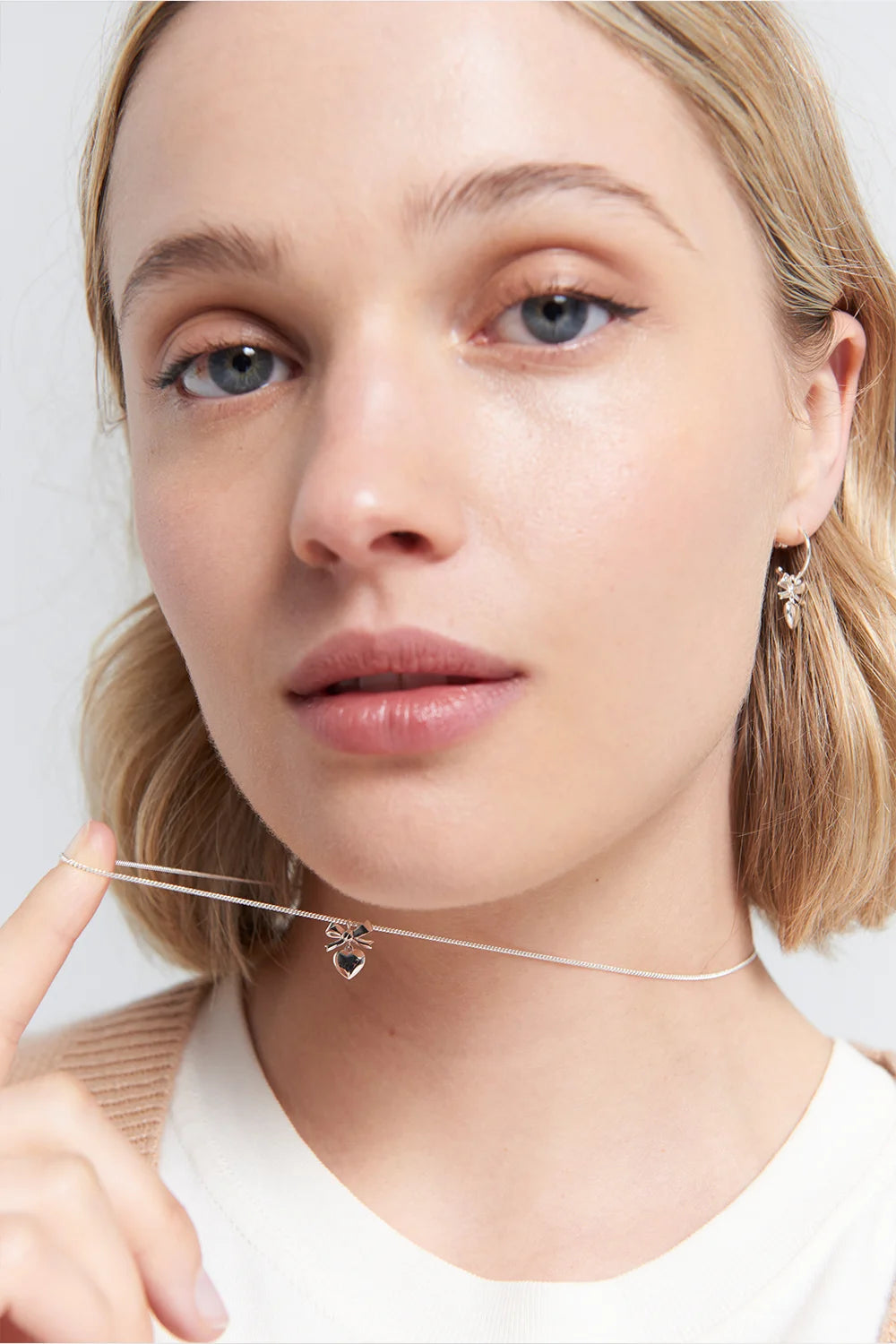 Karen Walker Silver Mini Superlove Necklace