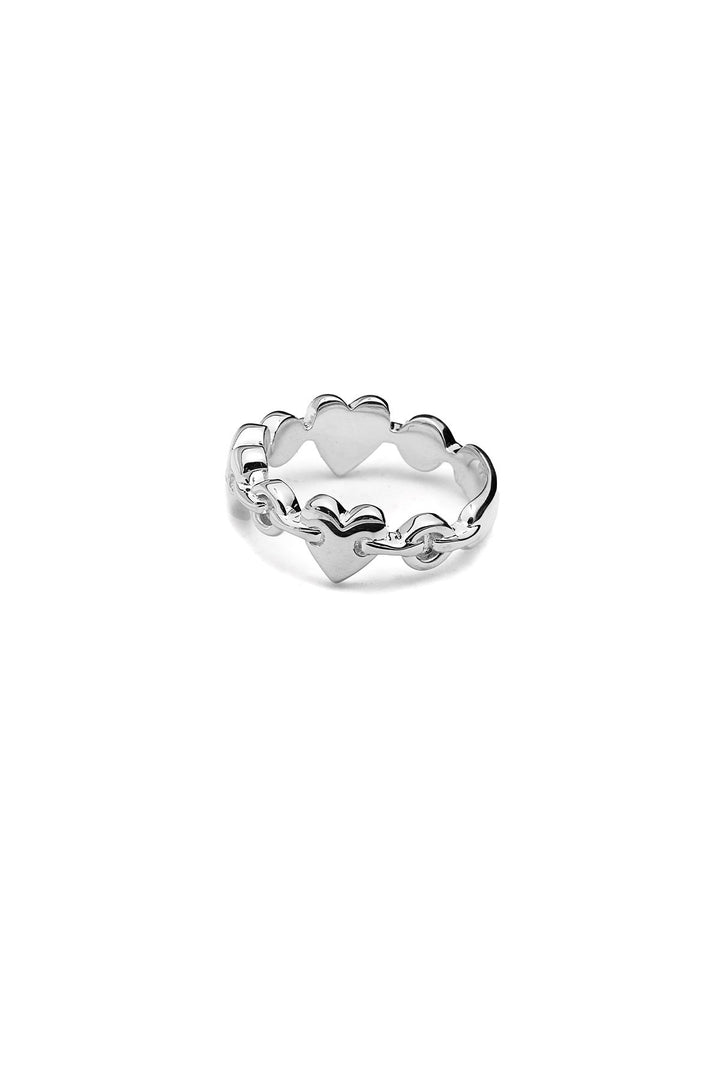 Stolen Silver Love Locket Eternity Ring