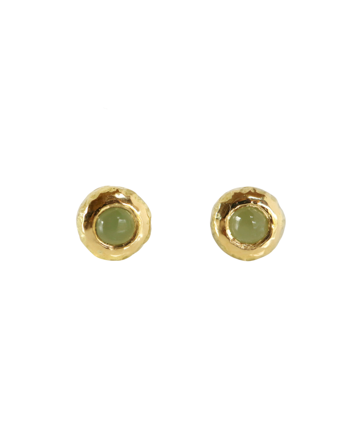 Made of Gold 18k Gold Mt Tasman Pounamu Studs
