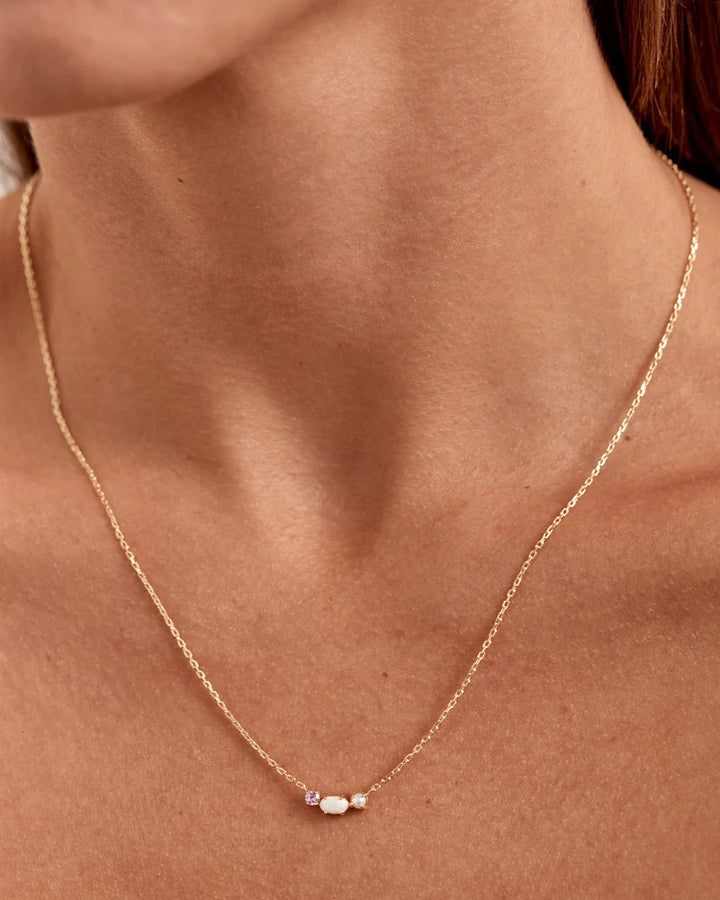 By Charlotte 18k Gold Vermeil Cosmic Bloom Necklace