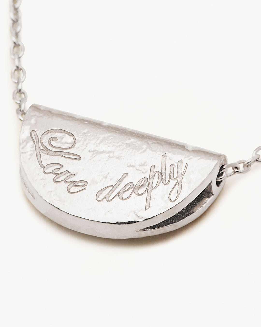By Charlotte Sterling Silver Lotus June Birthstone Necklace - Moonstone