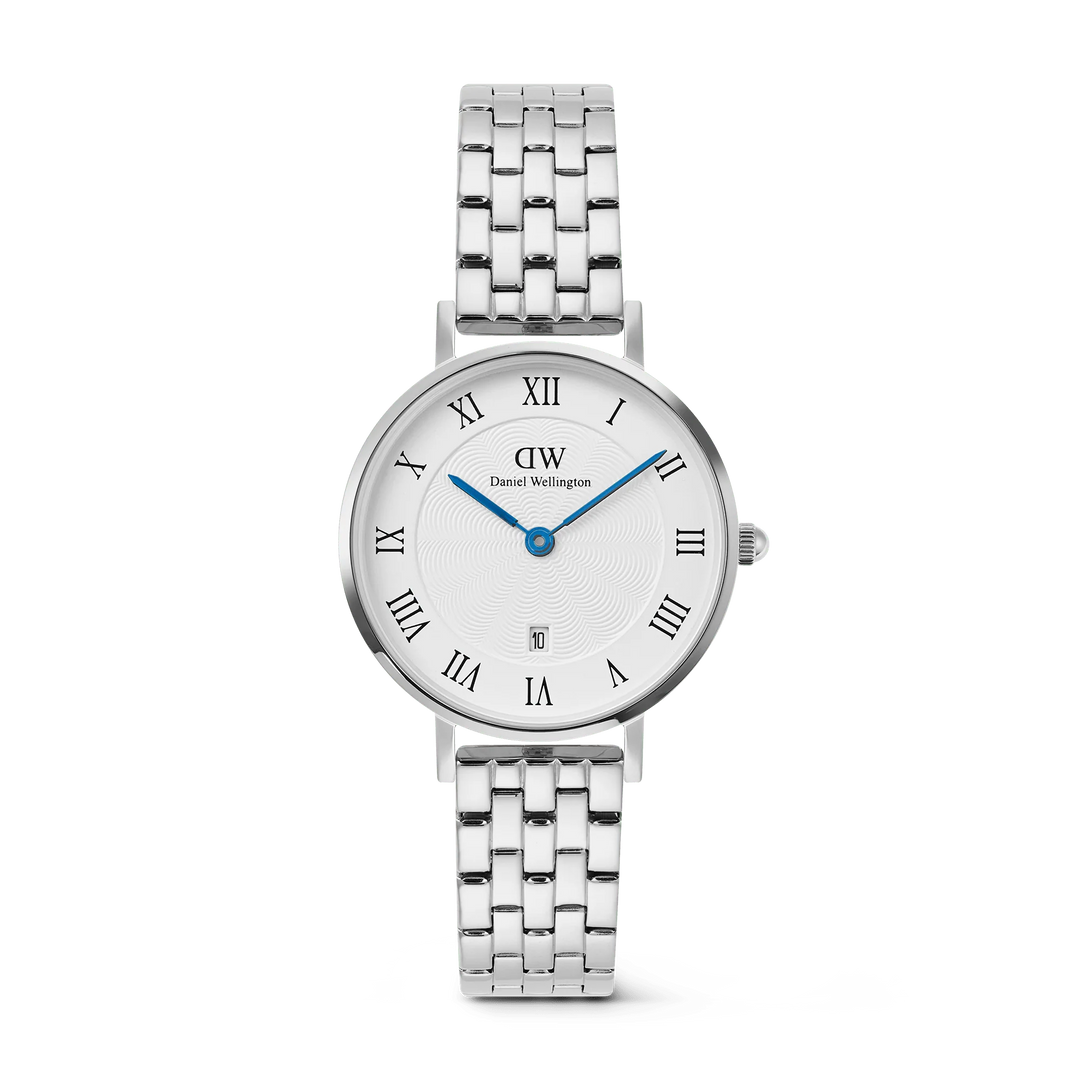 Daniel Wellington Petite Roman Numerals Silver Watch 28mm
