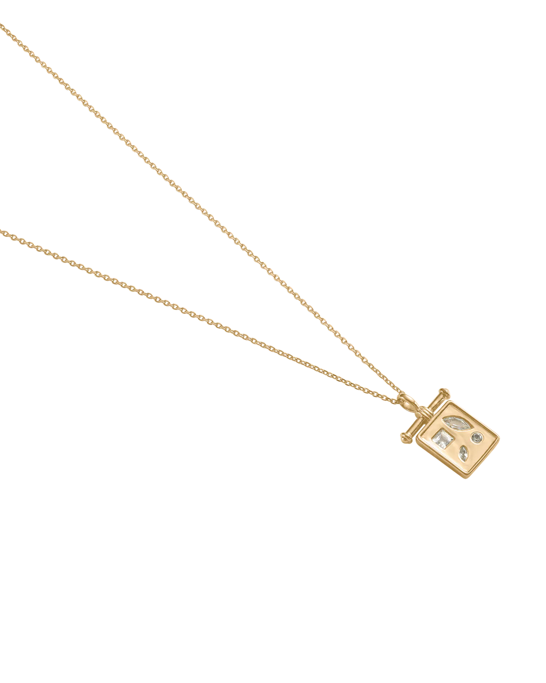 Kirstin Ash Place Pendant Necklace 18ct Gold Plated