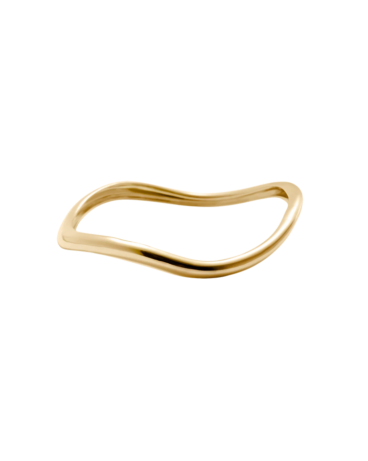 Kirstin Ash Presence Bangle 18ct Gold Plated
