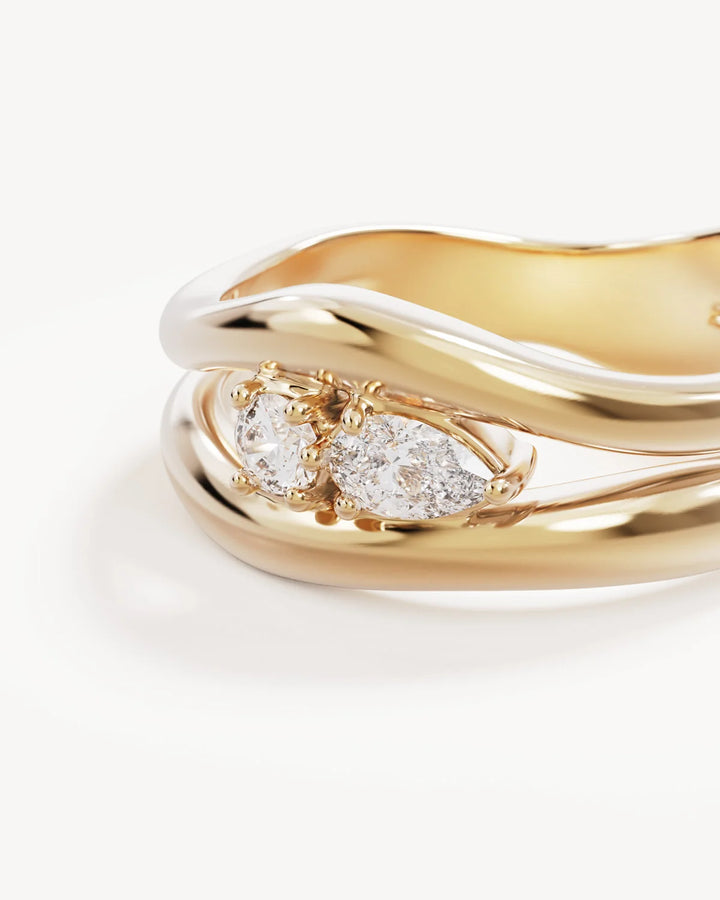By Charlotte 18k Gold Vermeil Celestial Path Ring