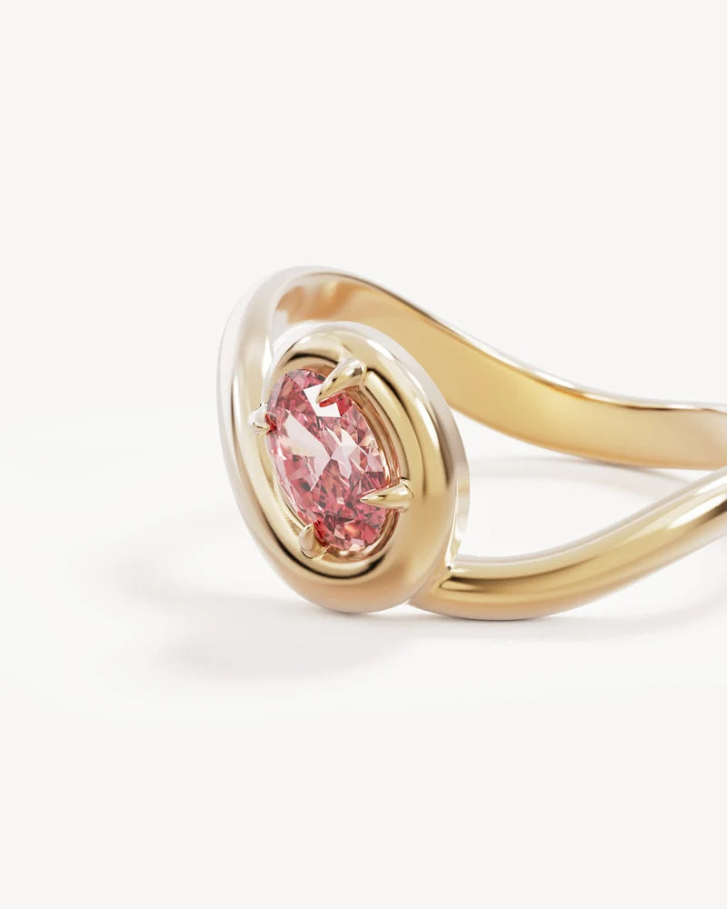 By Charlotte 18k Gold Vermeil Embrace Love Ring