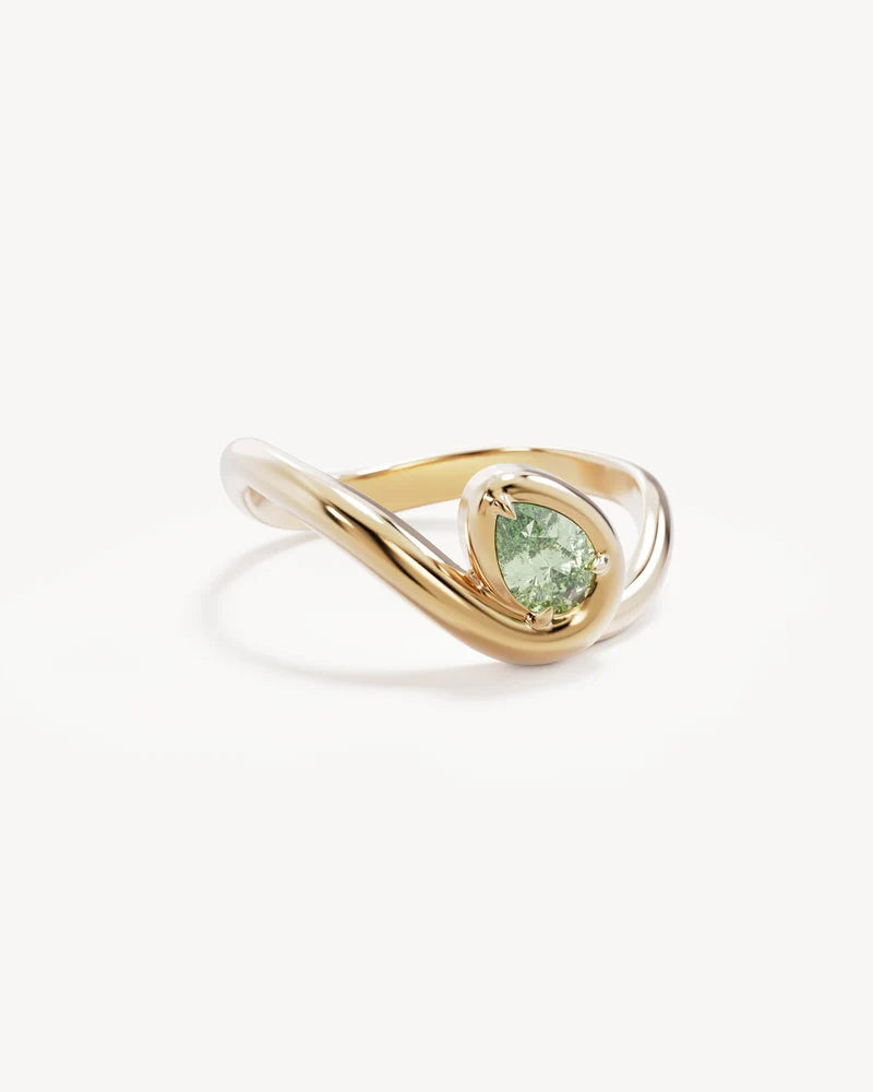 By Charlotte 18k Gold Vermeil Embrace Growth Ring