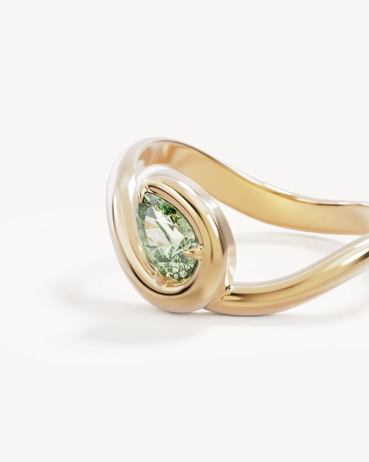 By Charlotte 18k Gold Vermeil Embrace Growth Ring