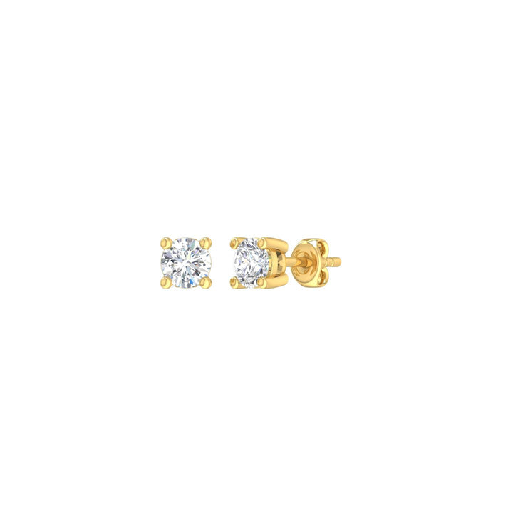 Louis Thompson Andenne Earrings 9k Gold with 0.50ct Lab Diamond