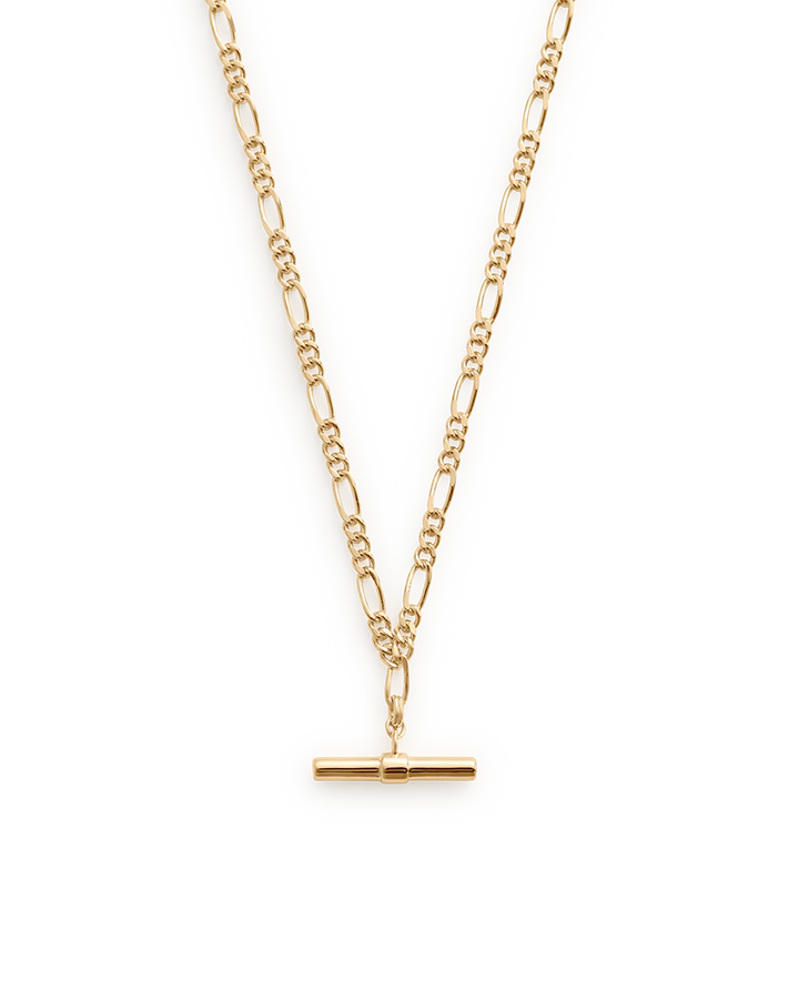 Kirstin Ash Rhythm T-Bar Necklace 18ct Gold Plated