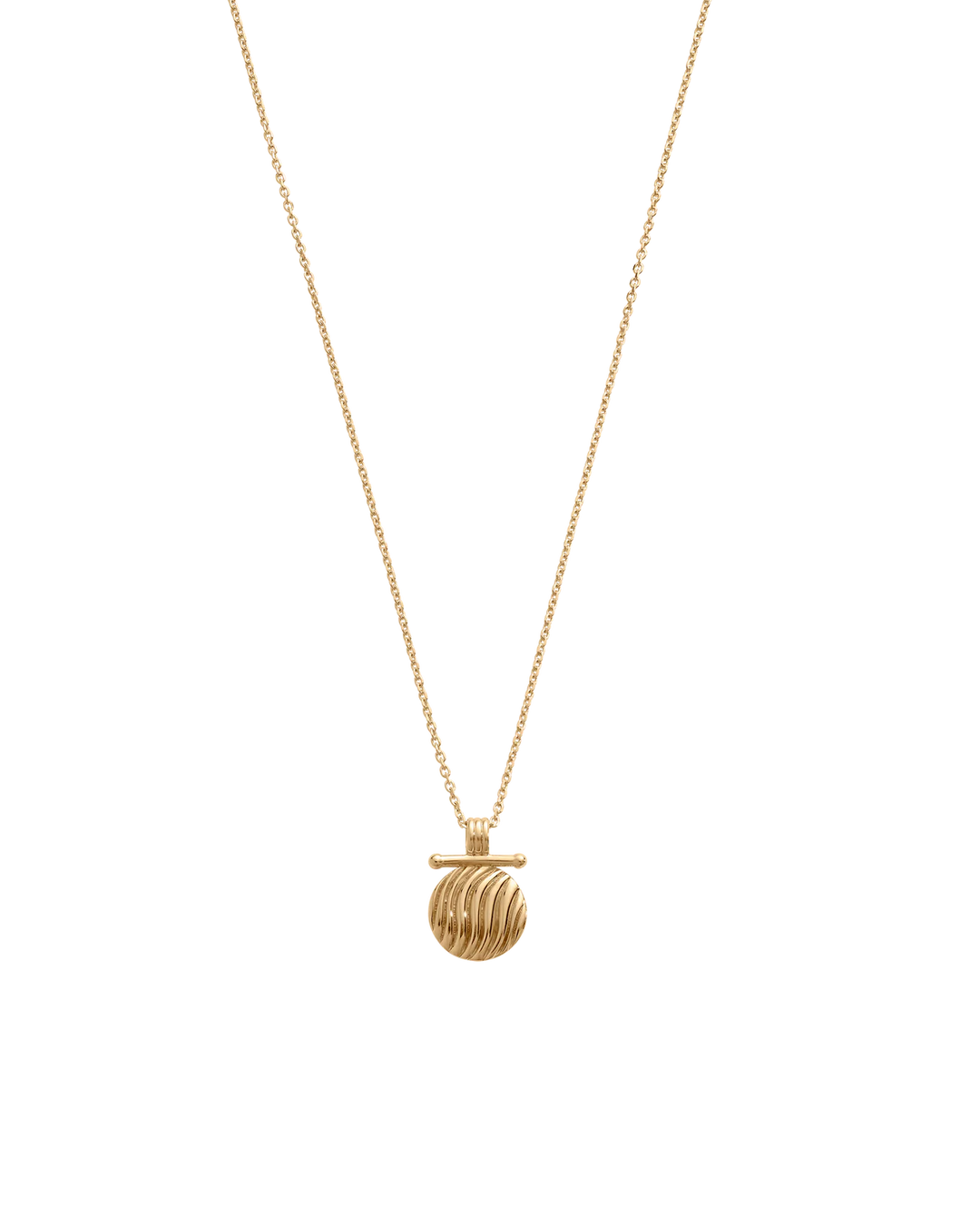 Kirstin Ash Rise Coin Necklace 18ct Gold Plated