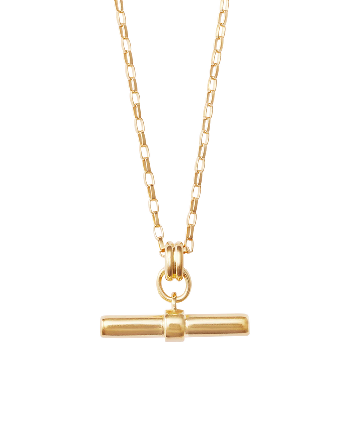 Kirstin Ash Roam T-Bar Necklace 18ct Gold Vermeil