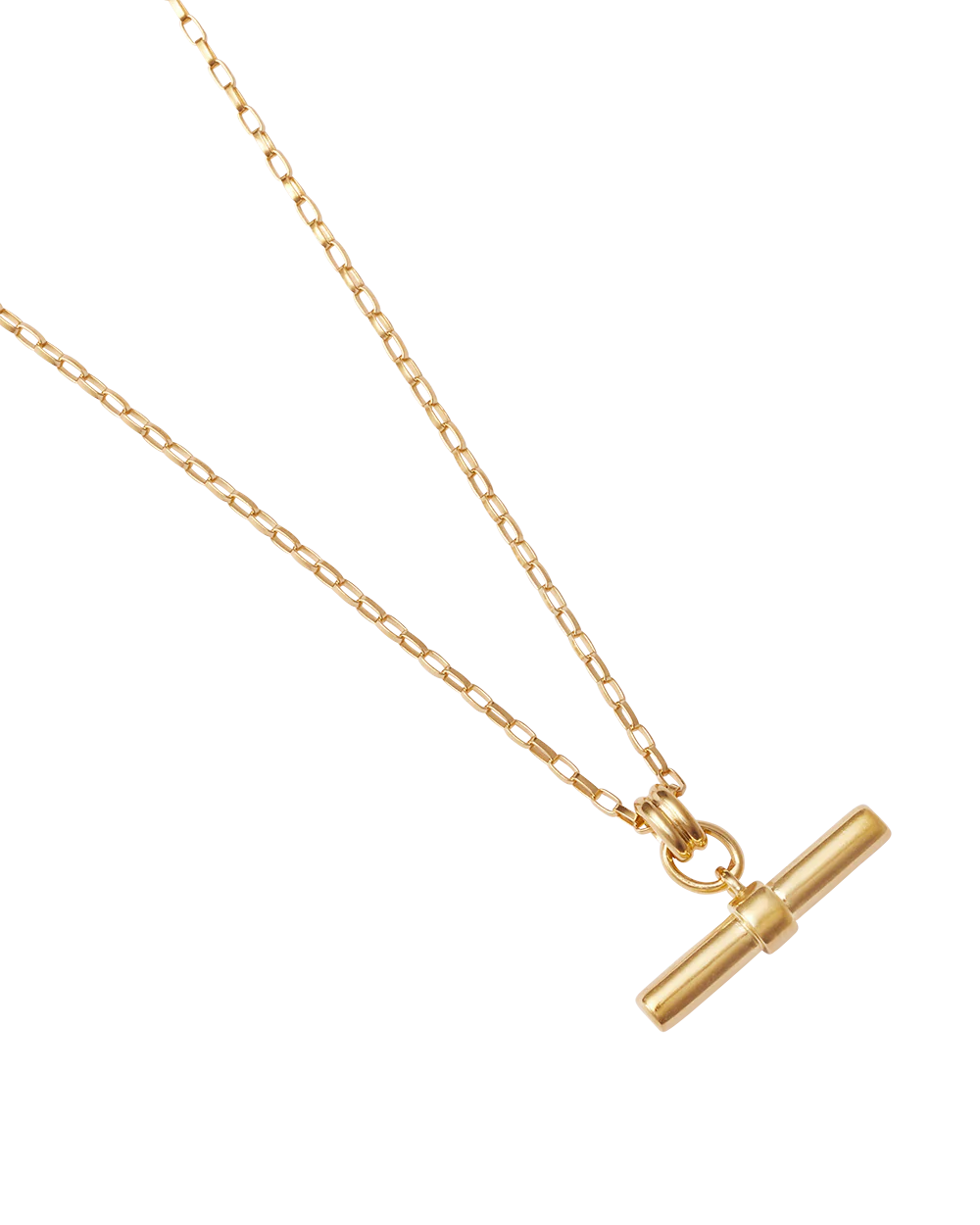 Kirstin Ash Roam T-Bar Necklace 18ct Gold Vermeil