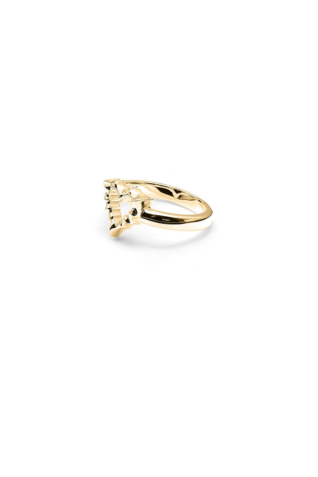 Stolen Gold Plated Jagged Heart Mini Ring