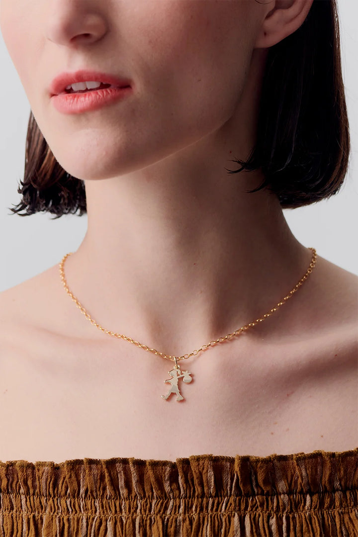 Karen Walker 9ct Gold Runaway Girl Necklace