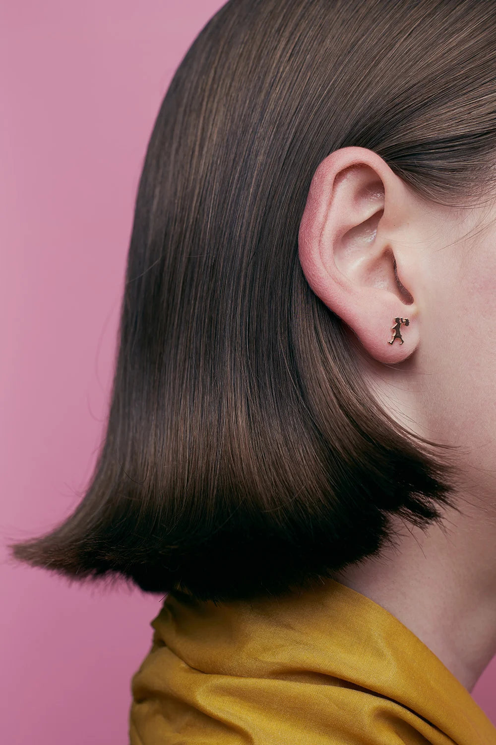 Karen Walker Gold Runaway Girl Studs