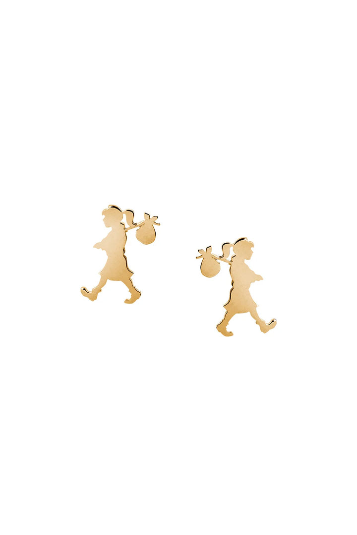 Karen Walker Gold Runaway Girl Studs