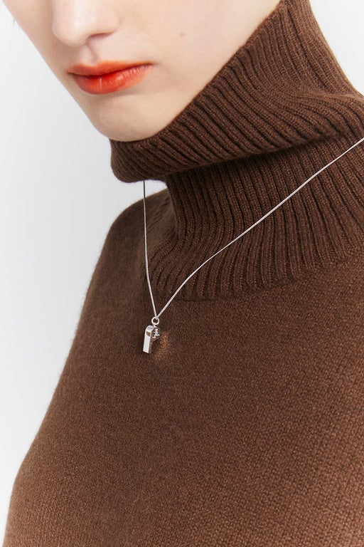 Karen Walker Silver Runaway Soccer Whistle Necklace