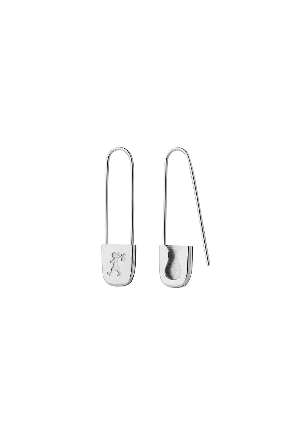 Karen Walker Runaway Safety Pin Earrings