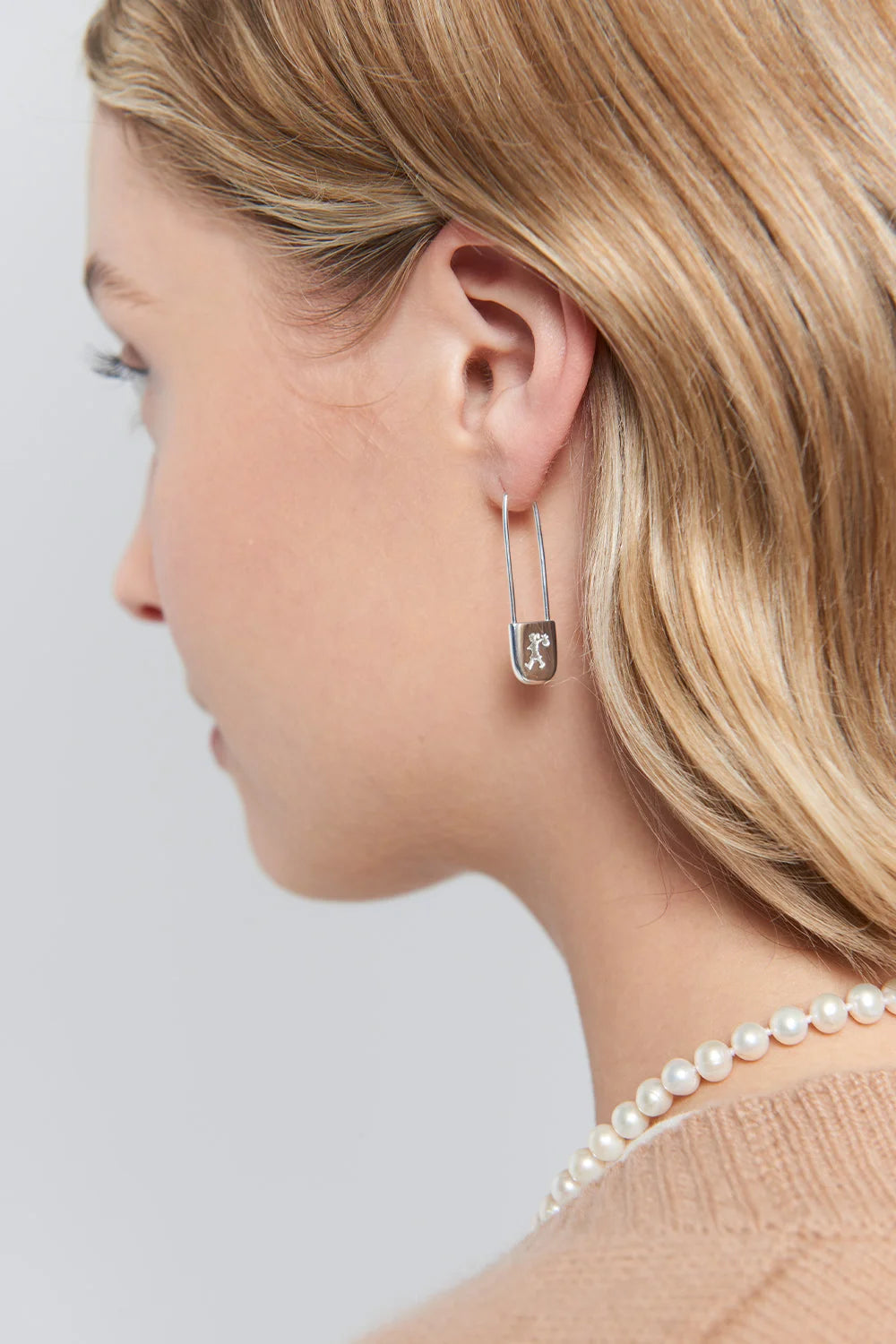 Karen Walker Runaway Safety Pin Earrings