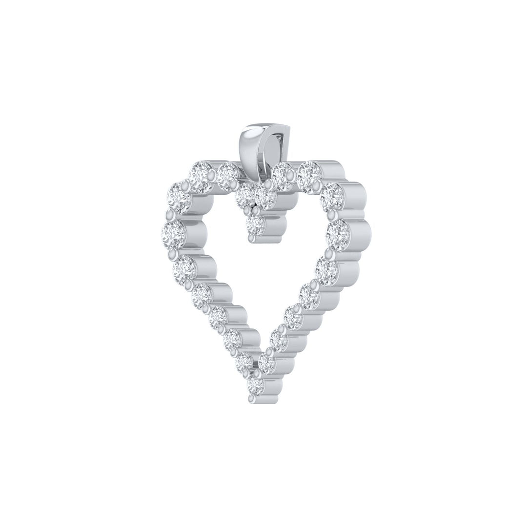 Louis Thompson Dinant Necklace 9k White Gold with 1.00ct Lab Diamond