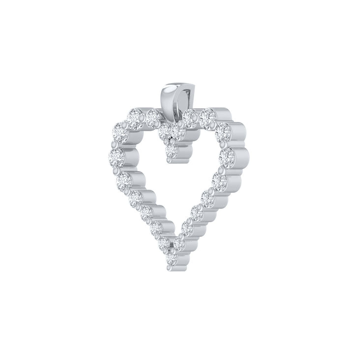 Louis Thompson Dinant Necklace 9k White Gold with 1.00ct Lab Diamond